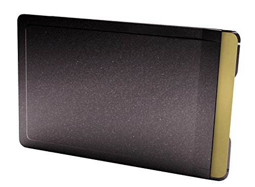 Card caja fuerte color Tarjeta Carcasa de Acero Inoxidable en Color Negro, RFID/NFC para teléfono