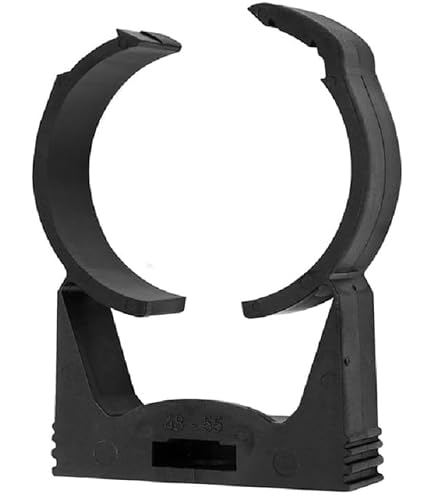 Well2wellness Fascette Per Tubi PVC Nere – 40 Mm, Confezione Da 10 Pezzi, Fissaggio A Parete/pavimento - 5