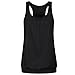 Produktbild JYJM Frauen Tops Ärmellos Rundhals Faltig Verlieren Racerback Workout Tanktop Bluse Frauen Beiläufige Lange Hülse Farbblock Streifen Taste T Shirts Damen 50er Vintage Retro Kleid Party Kurzarm