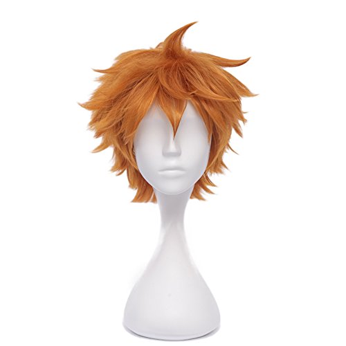 Orange Unisex Haikyuu Karasuno High School Volleyball Club Hinata Shouyou Wigs
