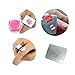 Weisy Stainless Steel Palette Ring Nail Art Cosmetics Makeup Gel Mixing Paint Manicure Tool