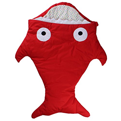 ZOEREA Newborn Infant Baby Bunting Bag Winter Thick Shark Sleeping Bag Red