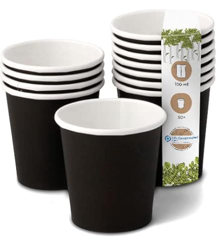 Emissimo Lot économique - Gobelets écologiques En Carton Et