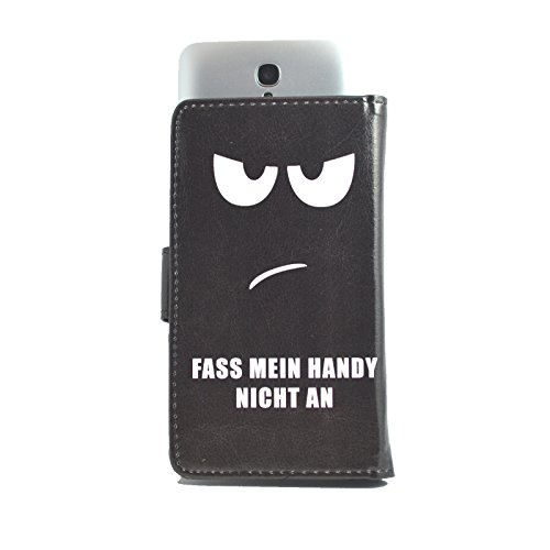 ikracase Slide Motiv HÃ¼lle fÃ¼r Medion Life E5008 Smartphone Handytasche HandyhÃ¼lle SchutzhÃ¼lle Tasche Case Cover Etui Design 2 - fass mein Handy nicht an