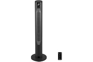 Cecotec - Ventilateur de Colonne EnergySilence 8150 Skyline - 55 W, Diamètre 106 cm, LED et Télécommande, Écran LED, Contrôle Tactile, Minuterie 12 Heures, Oscillation á 80º