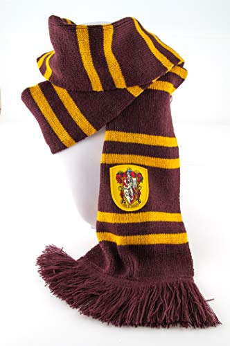 Delta Kairos Gryffondor Echarpe - Laine et Polyester - 190 cm - Rouge & Jaune