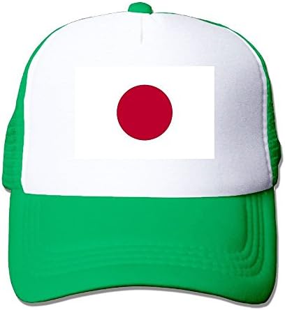 YUYUTZA Mesh Hat Baseball Caps Grid Hat Flag of Japan Adjustable Trucker Cap
