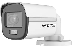 HIKVISION EVteQ CCTV ColorVu Fixed Turret Camera One Port for Four switchable Signals (TVI/AHD/CVI/CVBS) with Built-in mic (2MP Colour, DS-2CE10DF0T-PF) 1 41L6yaUloaL. AC UL300 SR300,200