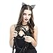 Produktbild Valentinstag-Geschenk-Set mit 2 Spitzen Katzenohren, Stirnband mit Choker-Halskette und Pferdepeitsche für Rolle, Cosplay