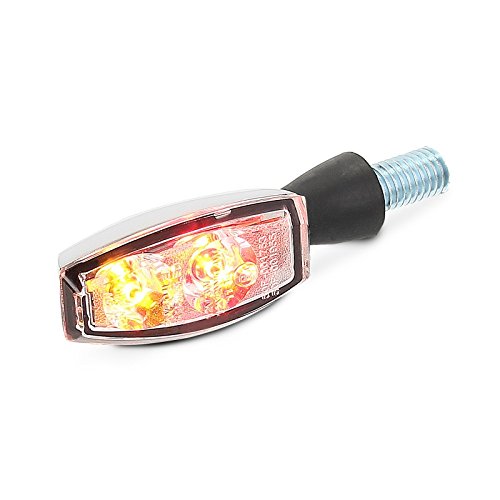 Motorrad LED Blinker/ Rücklicht Yamaha MT-125 Highsider BLAZE Paar verchromt - 
