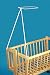 10 Piece Nursery Crib Bedding Set 90x40cm Fits Rocking / Swinging Cradle (Bear Moon Pink)
