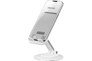 Mulor Soporte Móvil Mesa Soporte Teléfono Escritorio Ajustable Apoyo Teléfono Plegable Multiángulo Universal