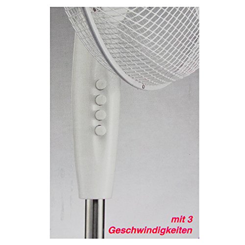 COM-FOUR® Standventilator mit Standfuss, 45 W, Ø 43 cm (Standventilator 45W) - 4