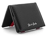 geldbeutel herren leder schwarz MAGIC TRICK: Unser Magic Wallet ist mit der innovativen Magic-Flap-Funktion ausgestattet. Sie legen Ihre Geldscheine einfach lose auf eine der Innenseiten in den Geldbeutel und schließen ihn. Beim Wiederöffnen der magischen Geldbörse sind die Geldscheine wie von Zauberhand sicher hinter den Gummibändern verstaut.