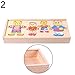 Produktbild Cplapll Gifts for Christmas New Year, Wooden Puzzles Set Baby Educational Toy Bear Changing Clothes Kids Birthday Gift - 2#