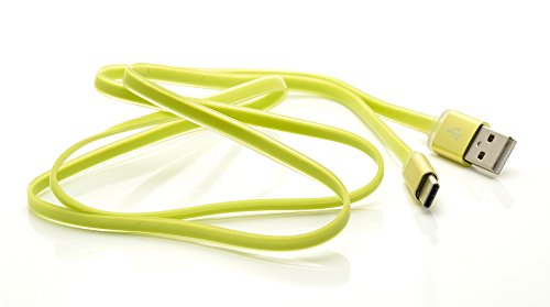 iProtect Highspeed USB-C Ladekabel u Datenkabel aus Silikon für Geräte mit einem 3.1 USB-C Anschluss in grün - 2