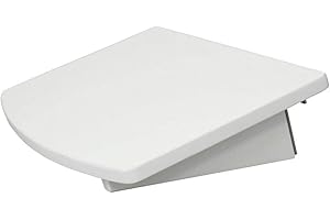 Woodquail Bedside Shelf, Clip on Hanging Shelf, Small Bedside Table, Made of Natural Bamboo (Clips 26mm, White)