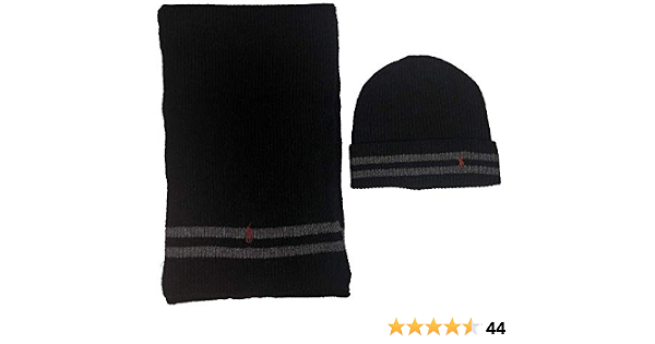 Polo Ralph Lauren - Set di 2 pezzi con cappello e sciarpa in lana di  agnello, taglia unica, colore: Nero : Amazon.it: Abbigliamento