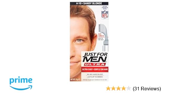 Just For Men Ultra No Mix Hair Colour Sandy Blonde A10 Amazon Co
