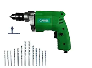 CAMEL BRAND Drill Machine for HSS Metal/Wood/Plastic (10mm) - Set of13 Pieces
