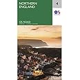 Northern England Road Map | Lake District & Yorkshire Dales | Ordnance Survey | OS Road Map 4 | Drive England | Scenic Routes | Beaches | Maps | Adventure: OS Roadmap sheet 4