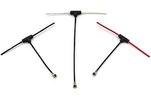 SPARKHOBBY 2 pièces elrs 2,4ghz mini antenne t ipx1 ufl 40mm 70mm pour ep1 / ep2 / nano beta fpv super-d recevoir des pièces de bricolage de drone de course fpv (2pcs 40mm noir)
