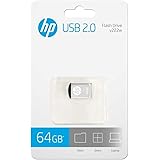 HP, chiavetta USB 2.0 Super Mini, in metallo, antiurto, antipolvere, a prova di schizzi, v222 W hpfd222 W - 64