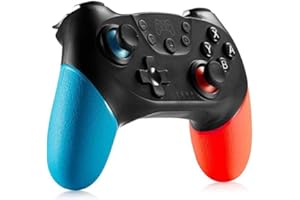Zexrow Controller für Switch, Bluetooth Wireless Pro Controller für Switch/Switch Lite mit Vibration und Turbo Funktion Achse Sensor