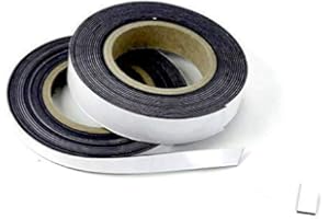 THE MAGNET SHOP Samoprzylepna elastyczna taśma magnetyczna 12,5 mm marki The Magnetic Shop® (5 m)