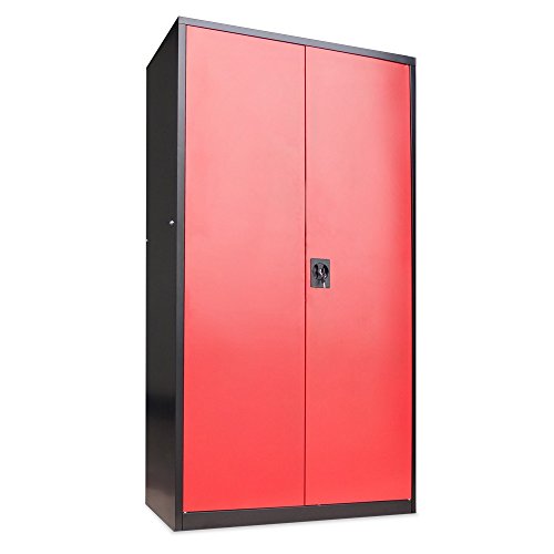 Werkzeugschrank Werkstattschrank inkl. Schubladenschrank 180x90x39cm Rot Schwarz - 3