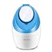 OKACHI GLIYA Nano Facial Steamer Ionic Hot Mist Face Steamer Professional Open Pores Skin Treatment for Blackhead & Acne Portable Inhaler Spa Relieve Sinus Cleansing Pores - Ice Blue