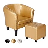 HOCHWERTIG: Der Polsterbezug ist aus qualitativem Kunstleder, leicht zu pflegen. Die Schaumstoffpolsterung sorgt für ein angenehmes Sitzgefühl und langanhaltende Gemütlichkeit.