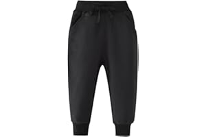 KISLOVE Boys Girls Jogging Pants Classic Soft Drawstring Tracksuit Bottoms Elasticated Cuff Solid Color Sweatpants Sports Casual Trousers School Pants for Kids Age 2-7 Years