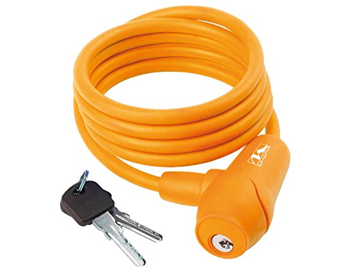 M-Wave Unisex Adult S 8.15 S Spiral Cable Lock - orange,