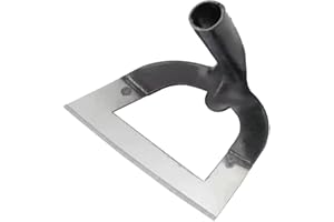 MATYASIGO Azada hueca de mano, azada de deshierbe agrícola de acero al manganeso engrosado, azada para plantar verduras, jardinería, aflojamiento del suelo, herramientas de deshierbe (L:25X16X14CM)