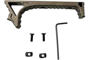 APLUSGEAR 4 Colours Aluminium Linkage Curved Angled Foregrip for M-Lok Compatible Handguard Systems