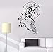 Produktbild LKOBN Wandaufkleber Vinyl Nordic Wind Blume Geweih Traum Tier DIY Dekoration Mode Persönlichkeit Schöne Aufkleber Home Art Deco 63 cm * 43 cm