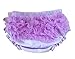 Bigood Baby Girl Flower Princess Cotton Diaper Bloomer Cover M Purple B