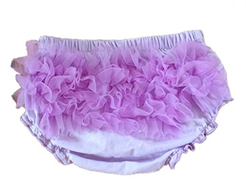 Bigood Baby Girl Flower Princess Cotton Diaper Bloomer Cover L Purple B
