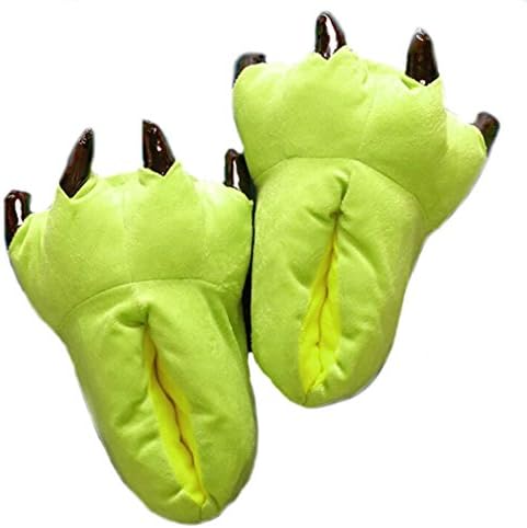 Soft Dinosaur Claw Slippers Plush Fuzzy Slippers-UK(6-11)