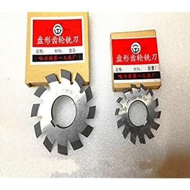 WEKOW 1PCS Fraise à Engrenages Module 0.5 PA20 Alésage 16mm HSS Involute - Outil Précis #1 à #8