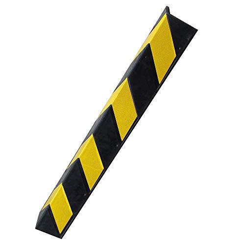 Preisvergleich Produktbild PrimeMatik - Auto Kantenschutz. Mit Reflektoren Kautschukzusammensetzung. für Parkplatz. 80cm 1-Pack