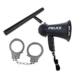 Nueva y fantástica calidad: conjunto de disfraces de oficiales de policía, incluidos Megáfono, Spontoon y Esposas.