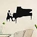 Produktbild Kunst Wandaufkleber DIY Abnehmbare Kunst Pianist Silhouette Wandaufkleber Home Art Deco Wandbild Vinyl Musikinstrument Tapete 59X38 cm