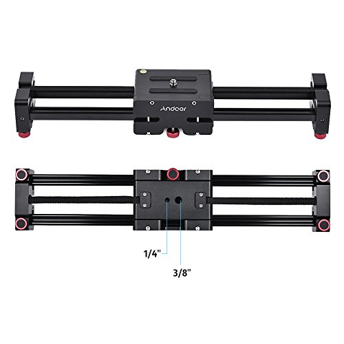 Andoer Cam  ra Vid  o R  tractable Curseur Dolly 52cm Piste Rail stabilisateur 104 cm Sliding Distance R  elle Charge jusqu    8kg pour Canon Nikon Sony DSLR Cam  scopes