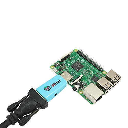 The Pi Hut HDMI zu VGA Adapter mit Audio Ausgang für PC, Laptop, Raspberry Pi an VGA Monitor, 100% Raspberry Pi kompatibel - 4