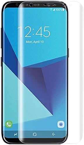 For Samsung Galaxy S8 Plus Screen Protector (Not Tempered Glass),ONICO 3D Curved Protective Film Compatible With Case Friendly Full Body Round Coverage Protection (Front HD)