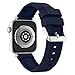 Produktbild Apple Watch Silikon Armband 40mm in 9 Farben, Unisex Sports Soft Silikon Smart Watch Uhrenarmband für Apple Watch Band iwatch Series 4/3/2/1 (40mm, Marine)