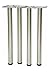Produktbild nanook 4er Set Tischbeine Edelstahl - höhenverstellbar (710 - 740 mm), Rohrdurchmesser: Ø 60 mm