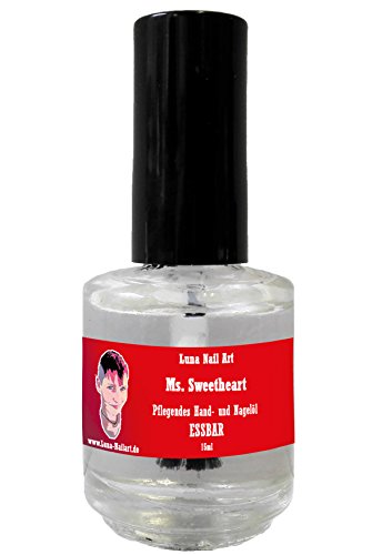 Nagelöl ESSBAR ERDBEERE 15ml mit Pinsel Handöl Pflegeöl LANGANHALTENDER Duft super lecker Nagelhautschutz - 2